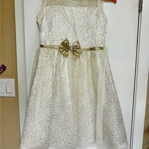 Jona Michelle Cream and White A-Line Sundress for Weddings